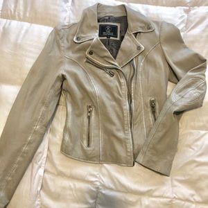NEW*soft leather jacket “ghost” Biker jacket XS